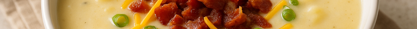 Soupe aux pommes de terre et bacon (crémeuse & savoureuse)