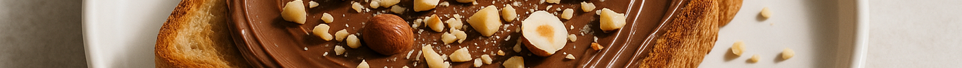 Toasts au chocolat et aux noisettes