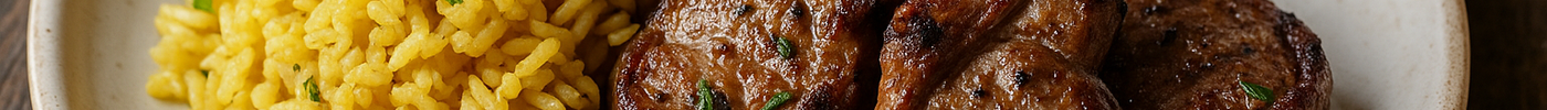 Riz jaune aux côtelettes d'agneau