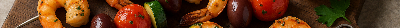 Brochettes de crevettes grillées méditerranéennes