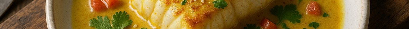 Cabillaud au Curry & Lait de Coco (pour 2 à 3 personnes)