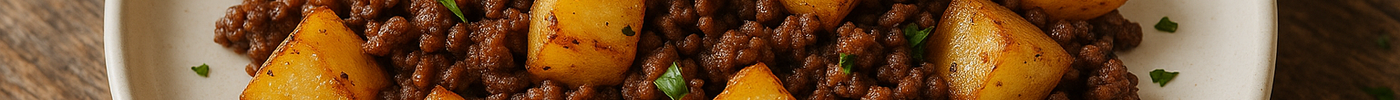 Poêlée de bœuf haché et pommes de terre
