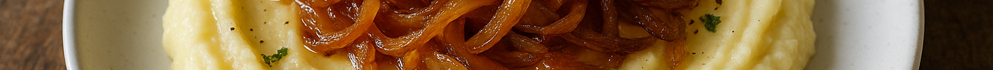 Purée de Pommes de Terre aux Oignons Caramélisés