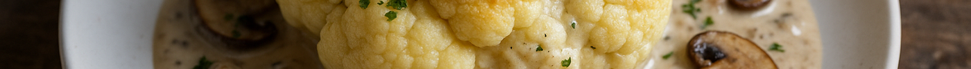 Chou-fleur Farci à la Crème de Champignons