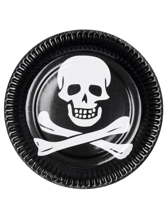 10 Assiettes tête de mort 23 cm