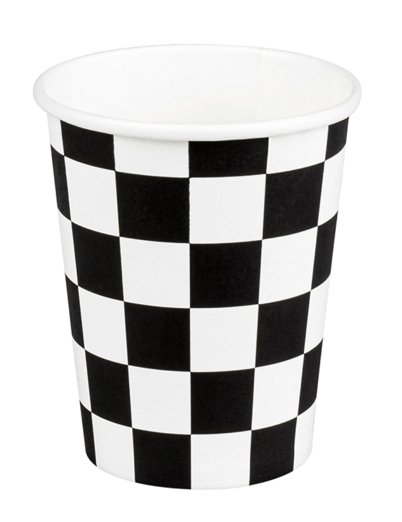 10 Gobelets en carton damier 21 cl