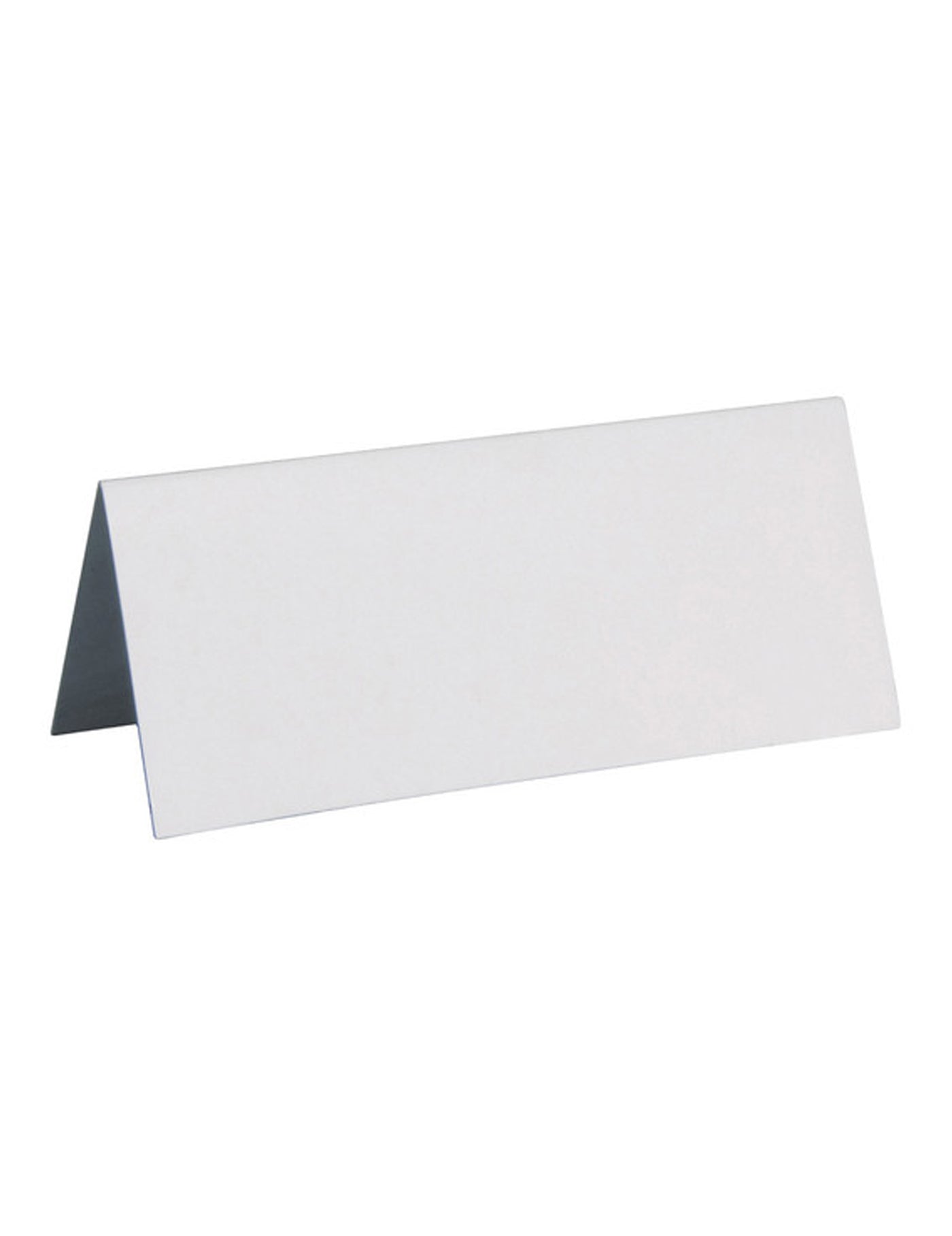 10 marque-places rectangulaires blancs 3 x 7 cm en carton