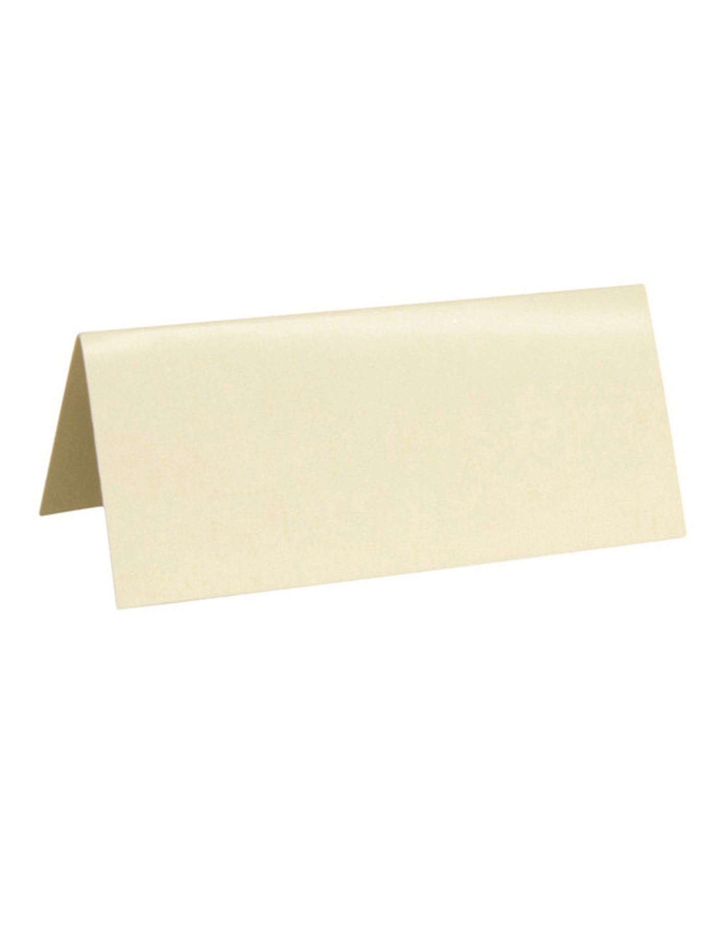 10 marque-places rectangulaires ivoires 3 x 7 cm en carton pour mariage