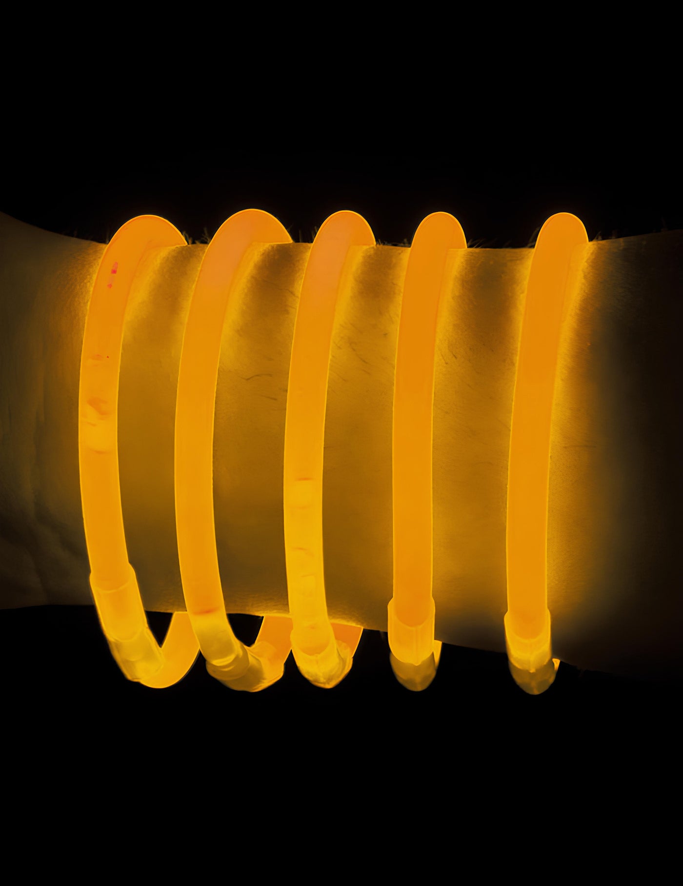 100 bracelets phosphorescent oranges
