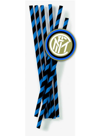 12 Pailles Inter en carton 19,5 cm