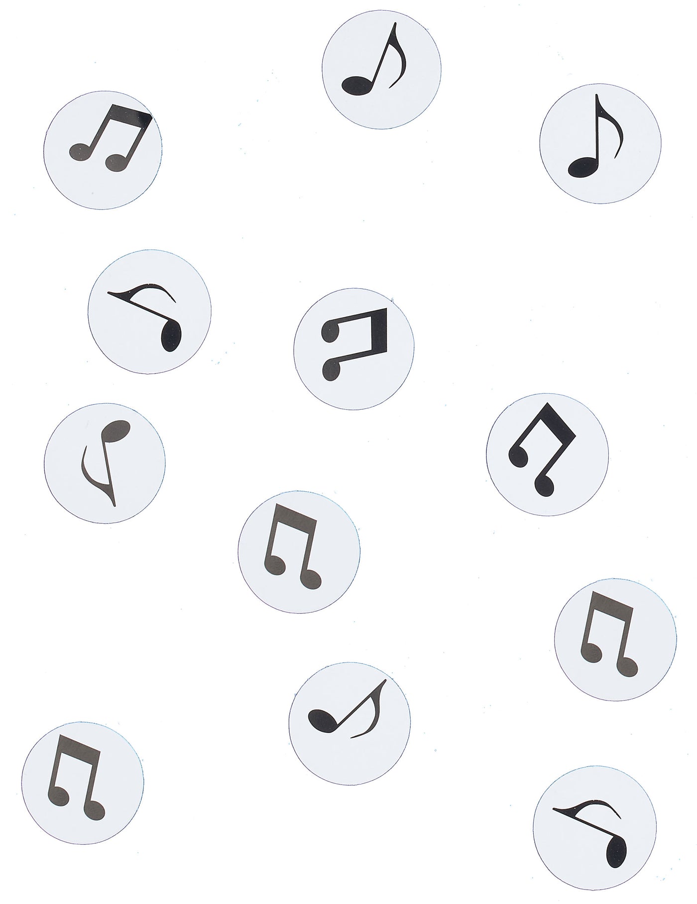 150 confettis de table note de musique en papier