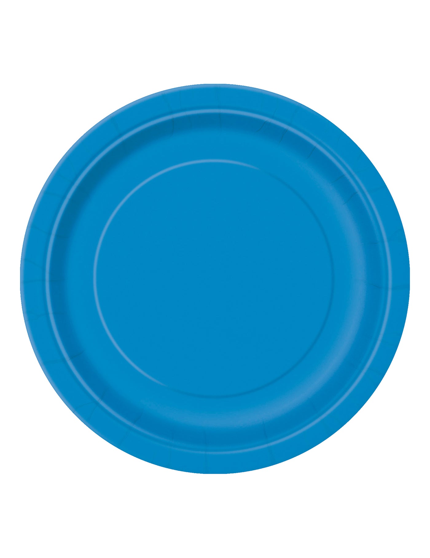 16 Grandes assiettes en carton bleues 22 cm