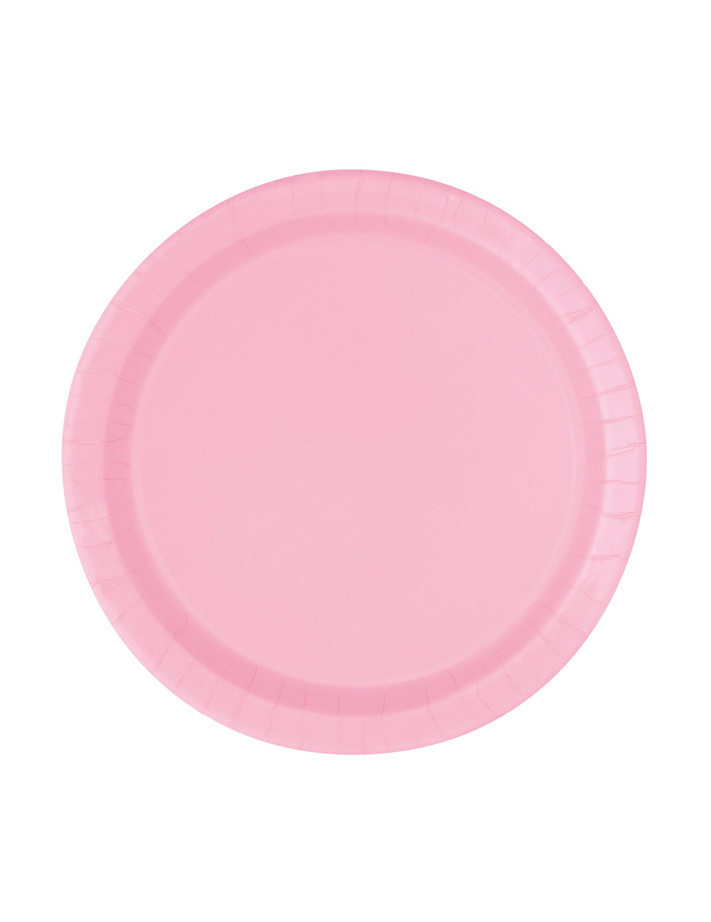 20 Petites assiettes en carton roses clair 19 cm