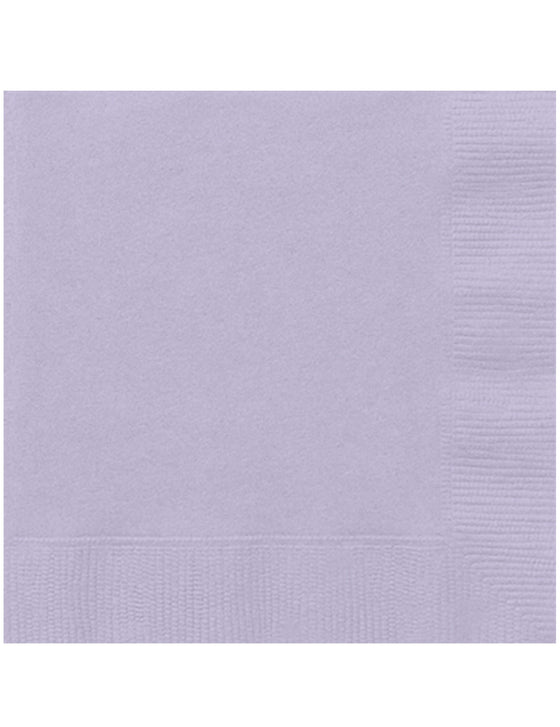 20 serviettes en papier lavande 33 x 33 cm mariage