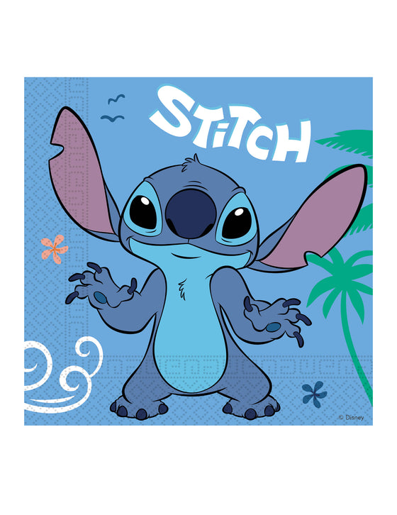 20 Serviettes en papier Stitch 33 x 33 cm