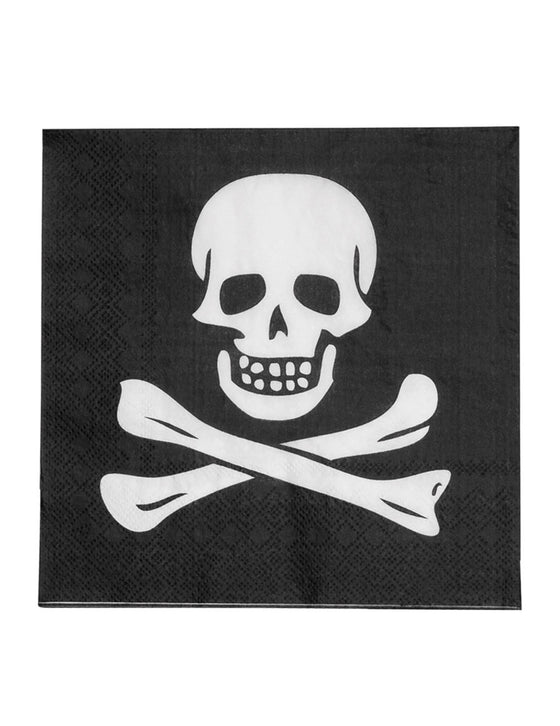 20 Serviettes en papier Tête de mort 33 x 33 cm