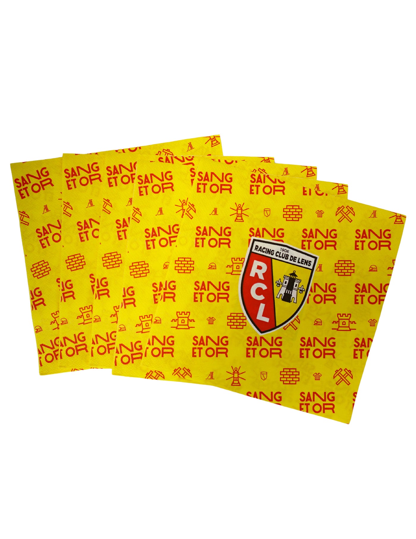20 Serviettes RC Lens 33 x 33 cm