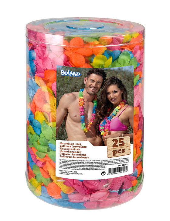 25 Colliers multicolores Hawaï