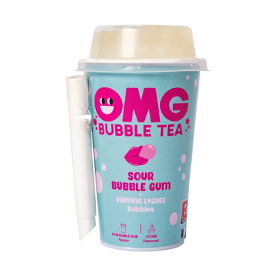 OMG Bubble Tea Sour Bubble Gum Lychee