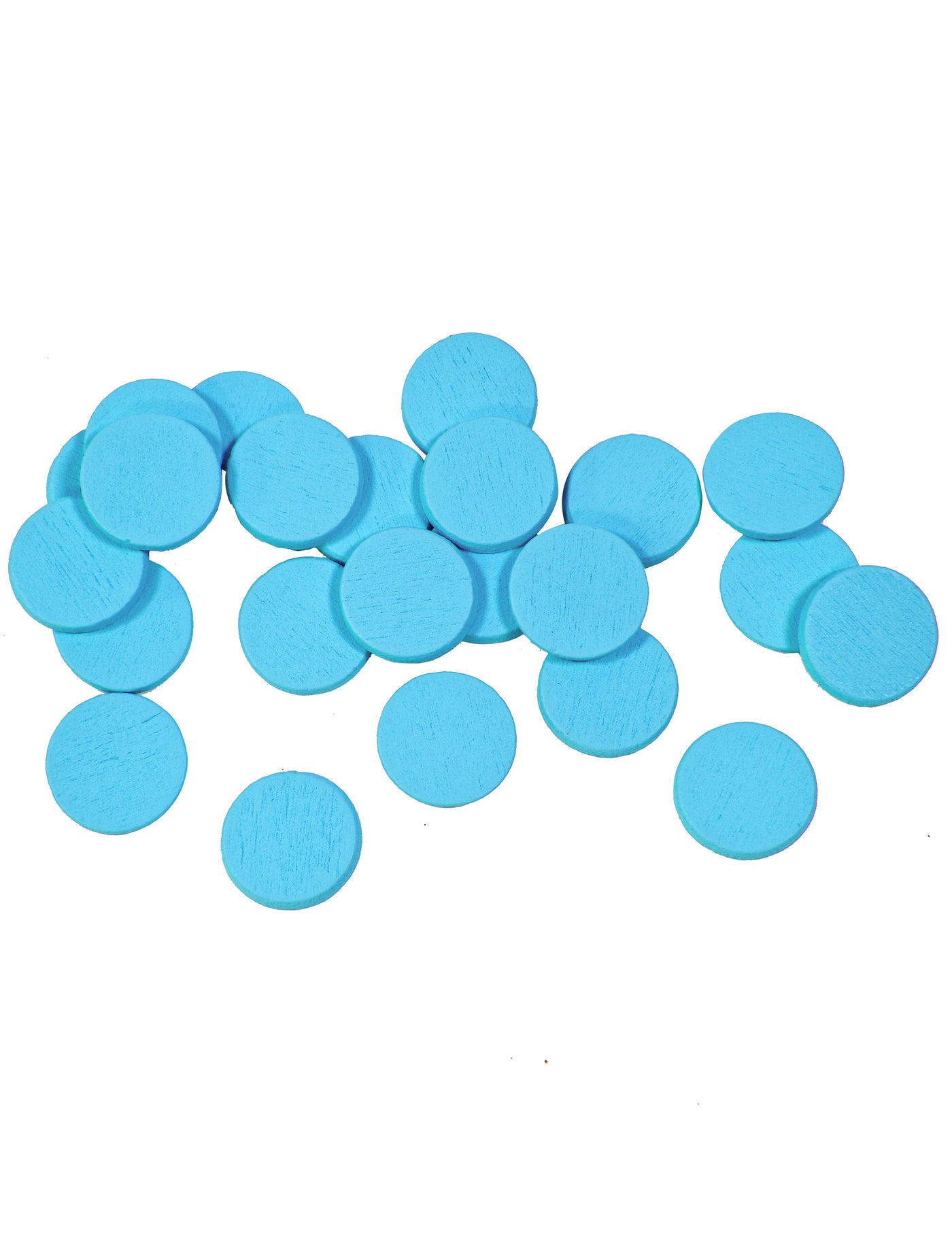 36 confettis de table ronds turquoise 1,2 cm métallisés 10g