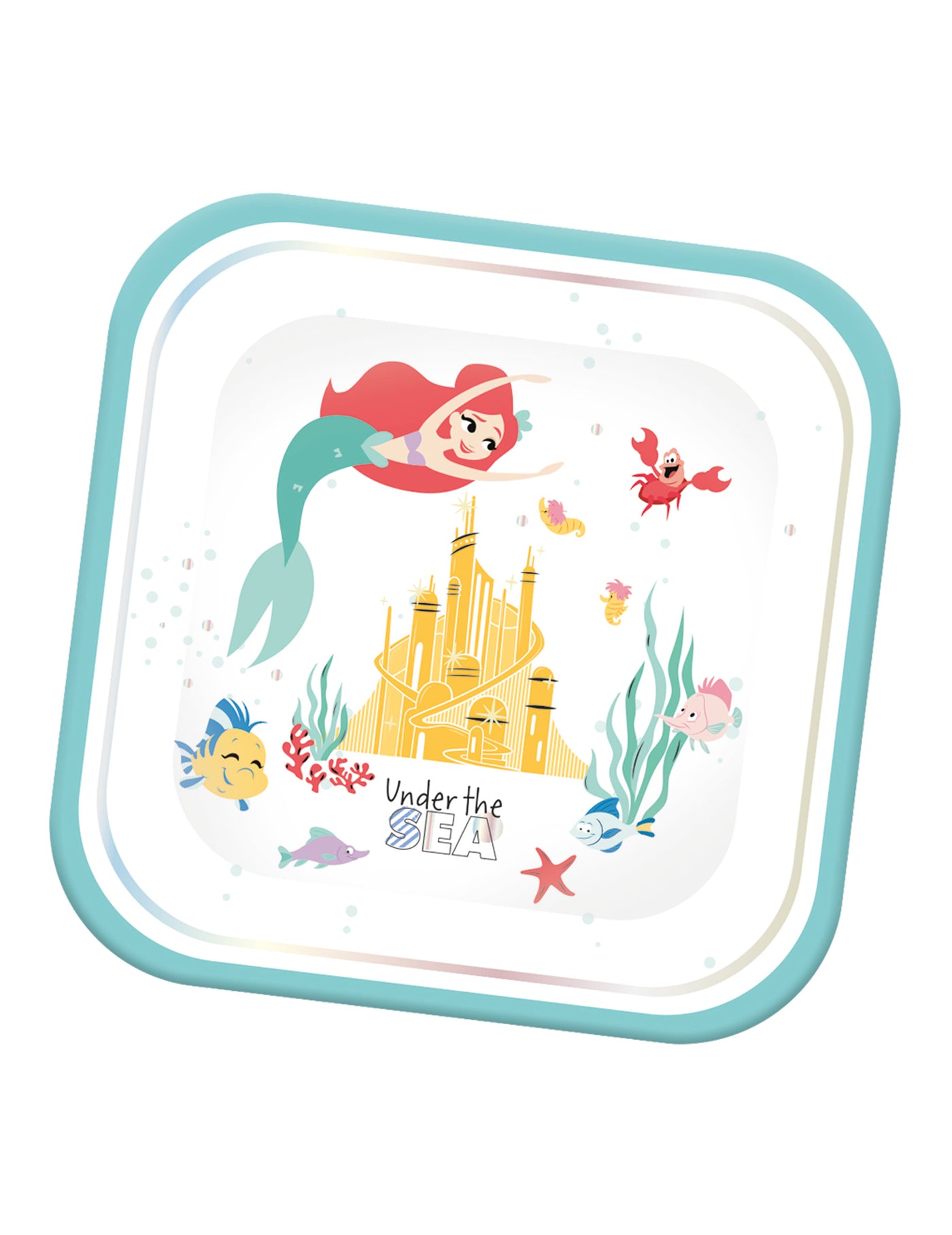 4 Assiettes en carton carré premium Ariel 24 x 24 cm
