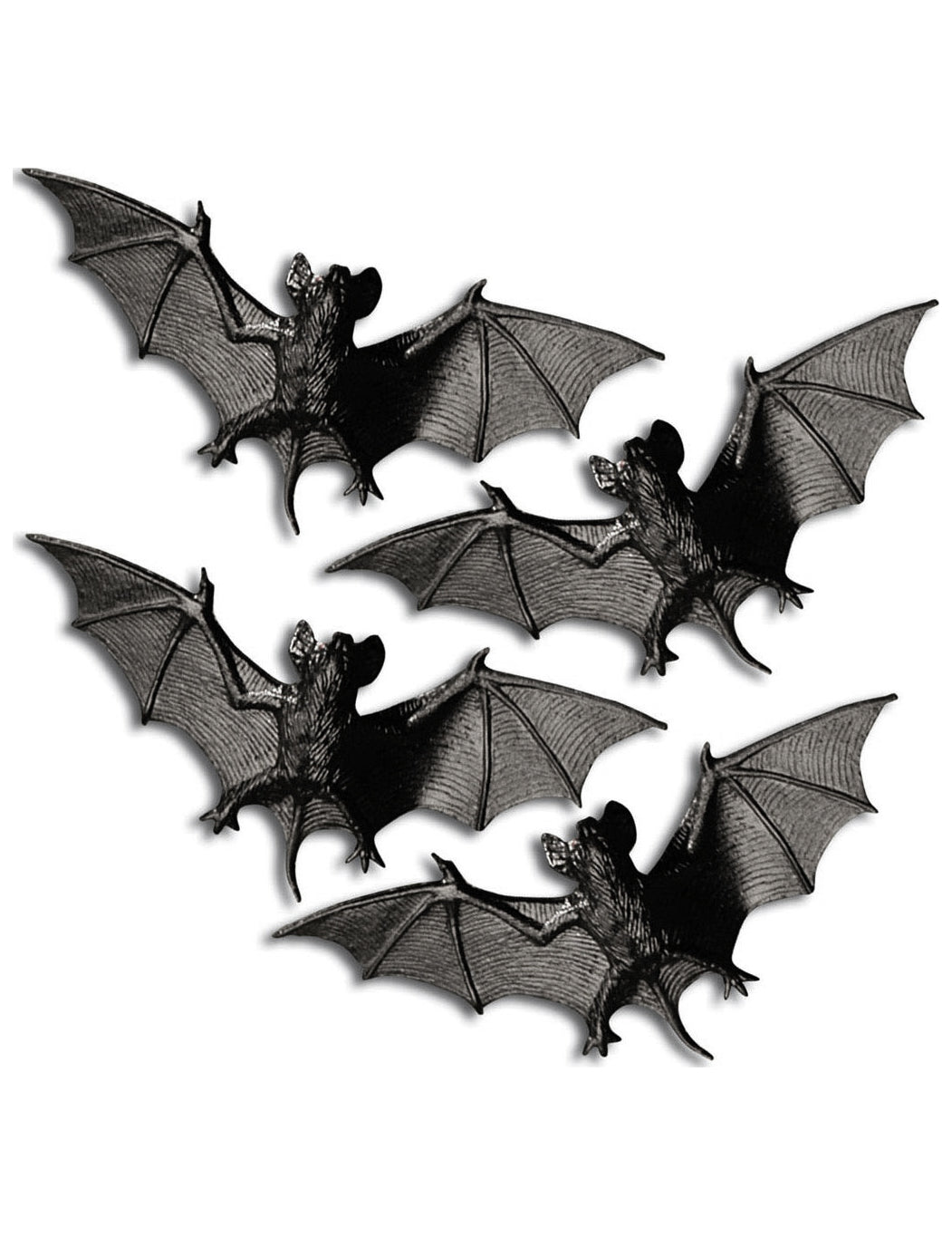 4 Chauves-souris Halloween 11 cm