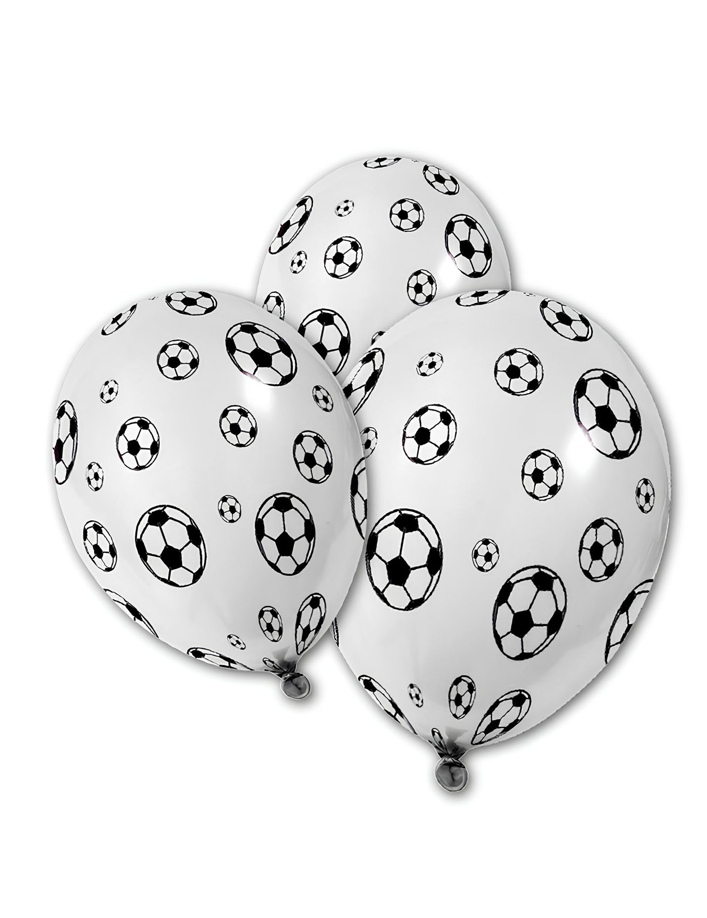 5 Ballons en latex Ballons de foot 30 cm