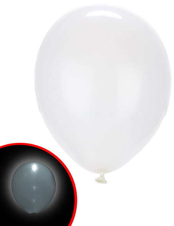 5 Ballons LED blancs Illooms ®