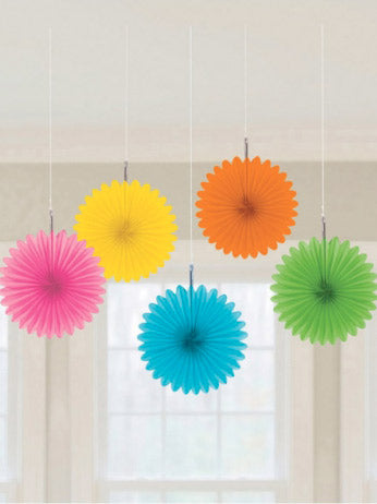 5 Mini rosaces multicolores 15 cm