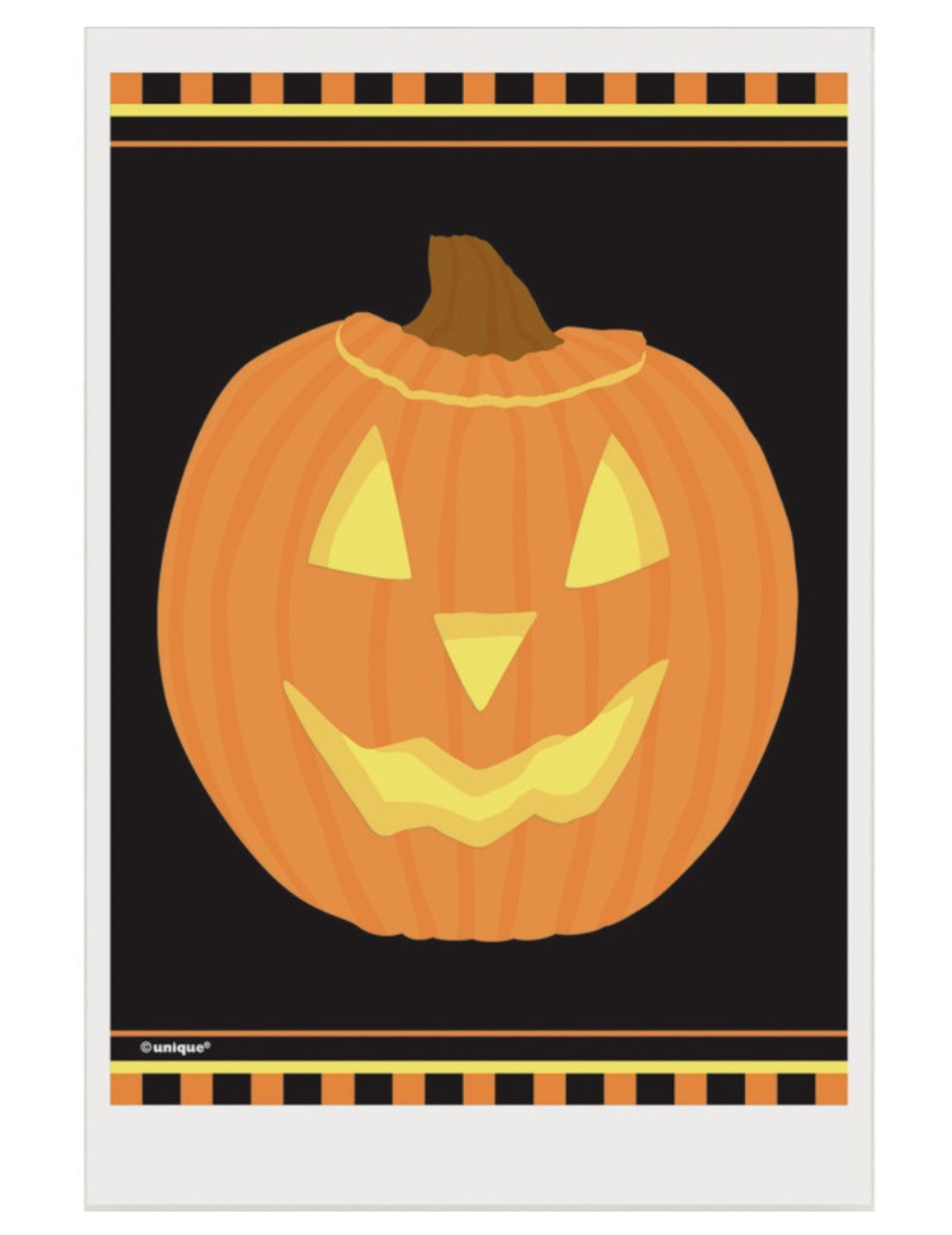 50 Sachets plastique citrouille d'Halloween 10 x 15 cm