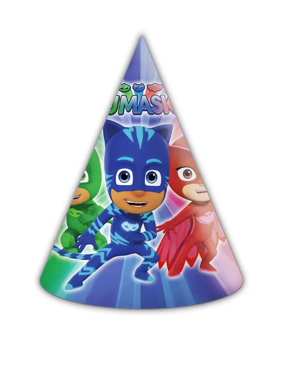 6 chapeaux de fête Pyjamasques