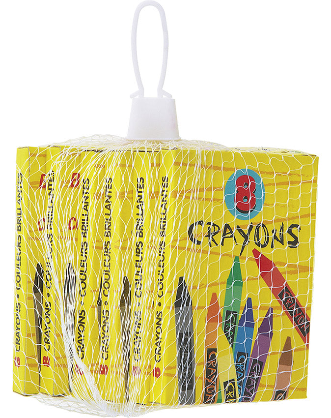 6 boîtes de crayons de couleur 8,8 cm pour anniversaire