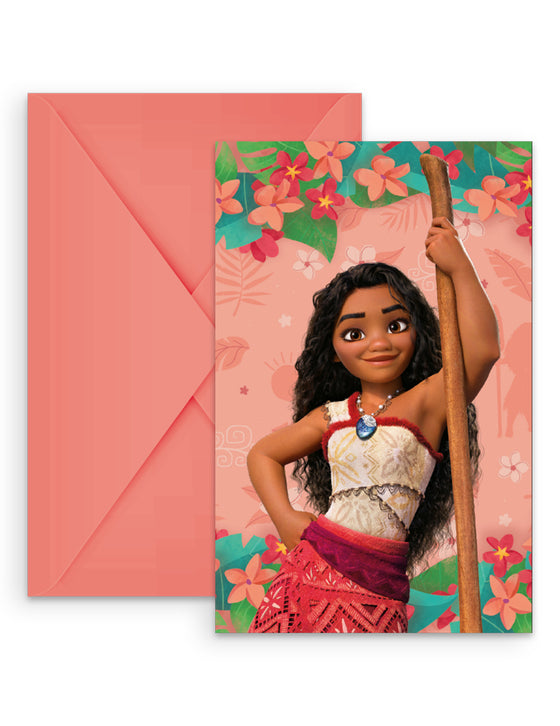 6 Invitations Vaiana 2