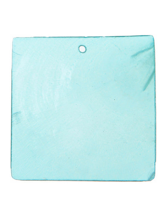 6 Marque-places carré Turquoise