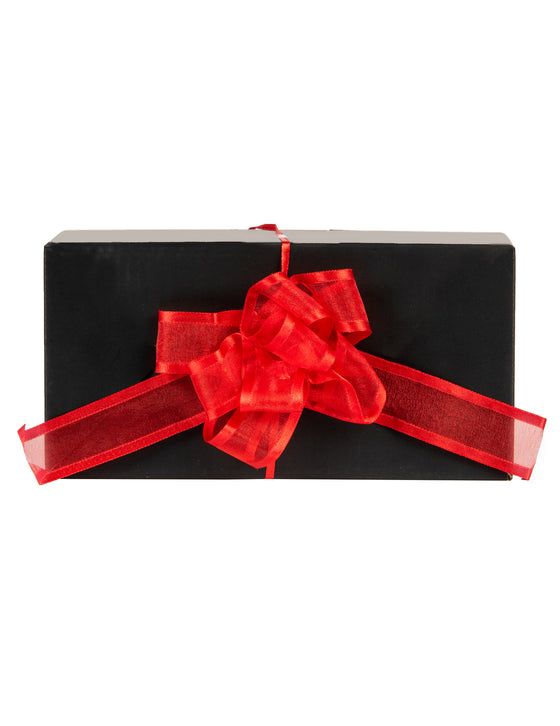 6 n?uds à tirer en organza rouges 10 cm pour décoration