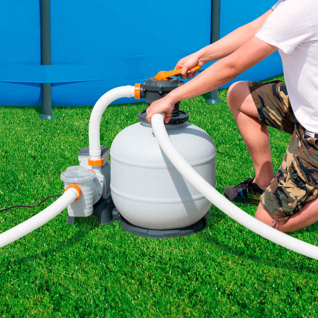 Bestway Zandfilterpomp Flowclear 8327 L/U Geel En Blauw