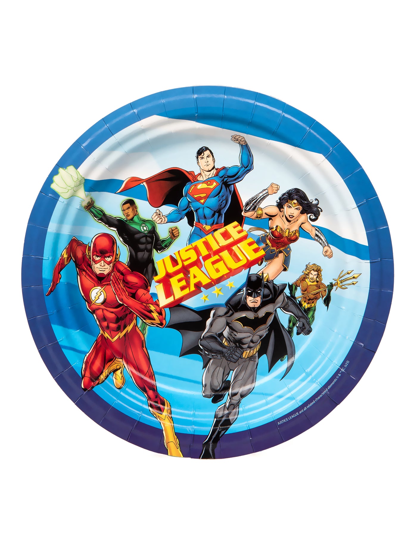 8 Assiettes en carton Justice League 23 cm