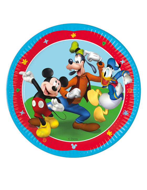8 Assiettes en carton Mickey Mouse 23 cm