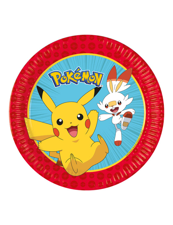 8 Assiettes en carton Pokémon Next Generation 23 cm