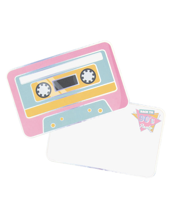 8 Invitations cassettes années 90