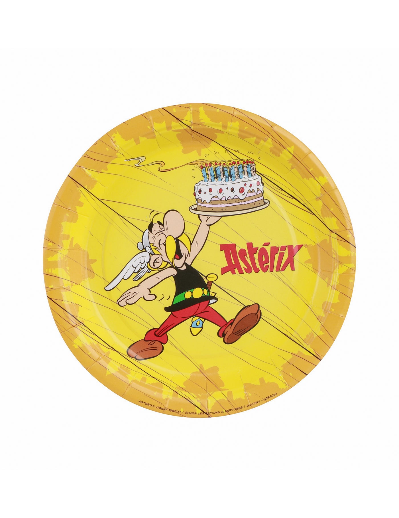 8 Petites assiettes carton Astérix 18 cm