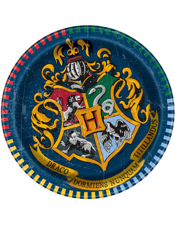 8 Petites assiettes en carton Harry Potter 17 cm