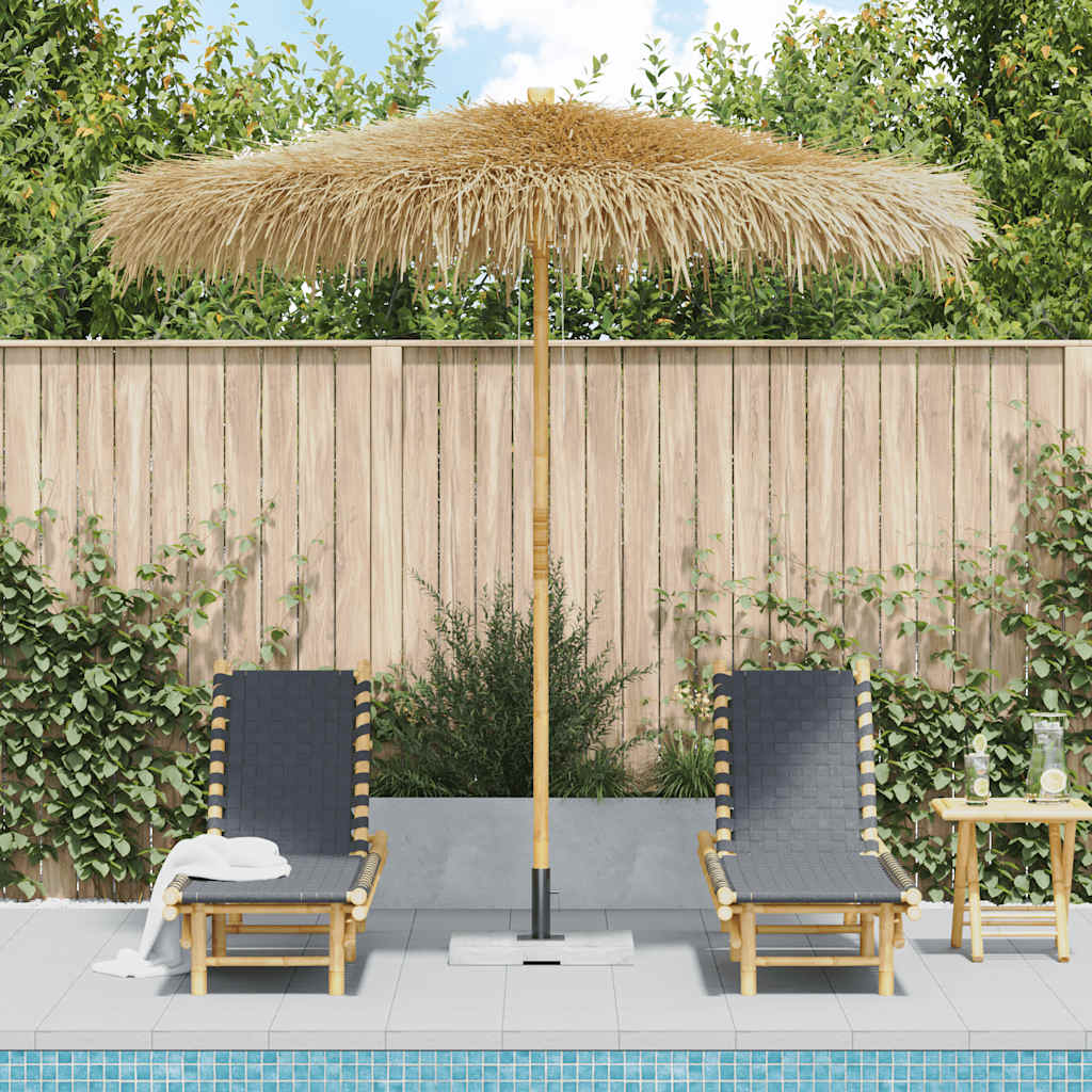 Parasol Van Bamboe Met Dak Van Bananenbladeren