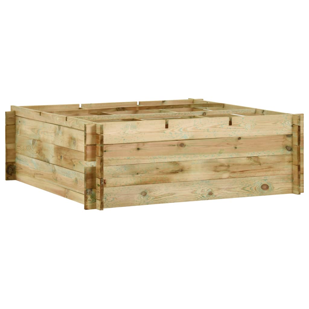 Plantenbak 120X120X40 Cm Geïmpregneerd Grenenhout