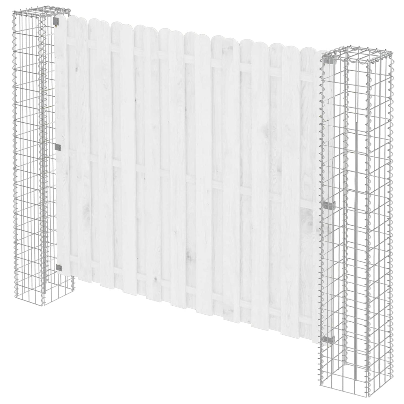 vidaXL Poteau de clôture. 2 pcs Argenté 20 x 20 x 190 cm Métal