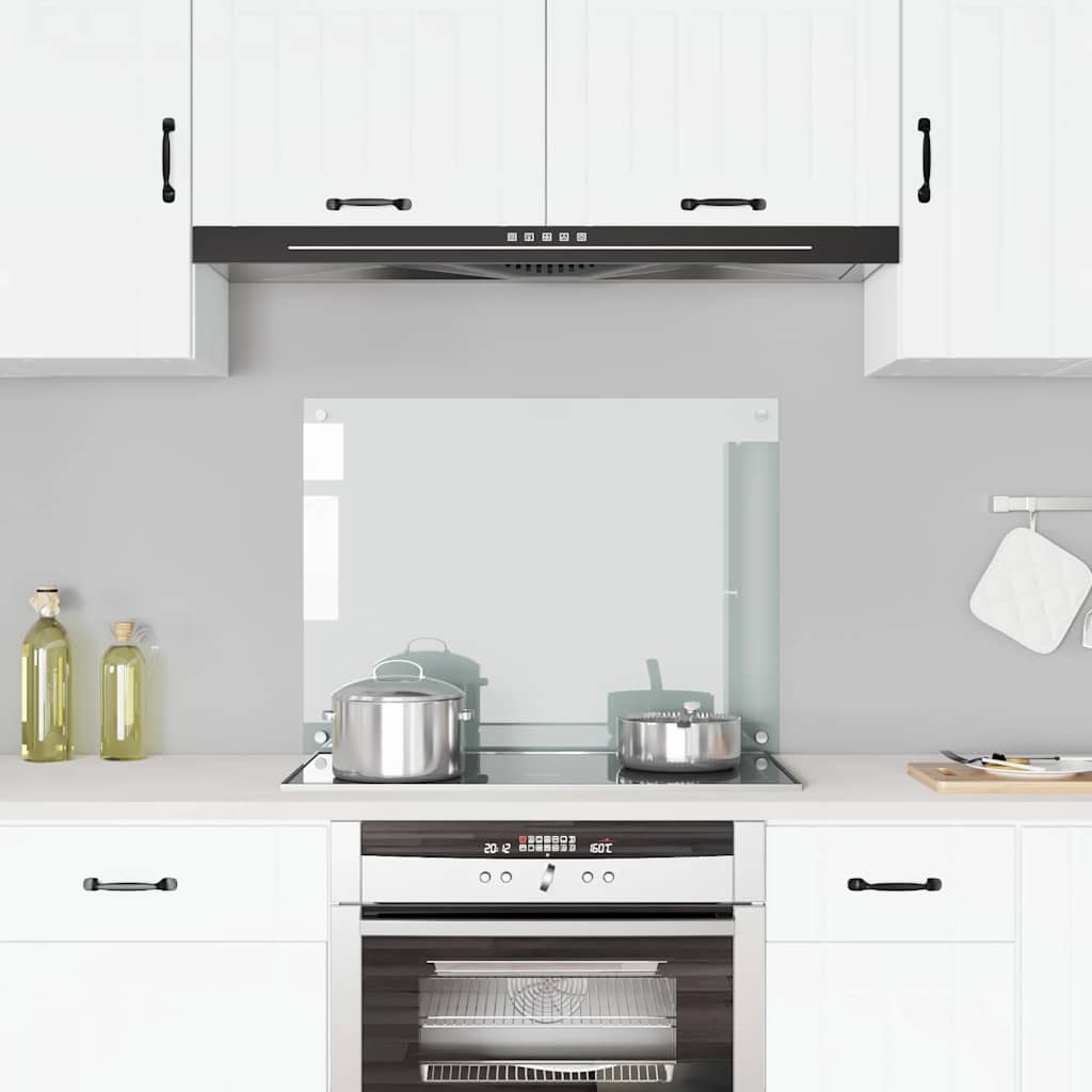 Spatscherm Keuken 80X60 Cm Gehard Glas Transparant Doorzichtig