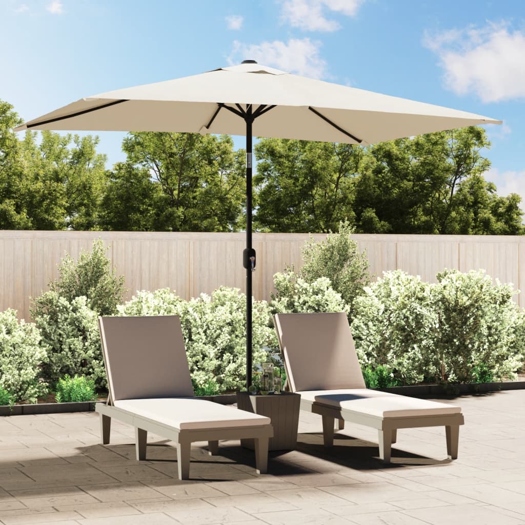 Parasol Vierhoekig Zand 200 X 300 Cm
