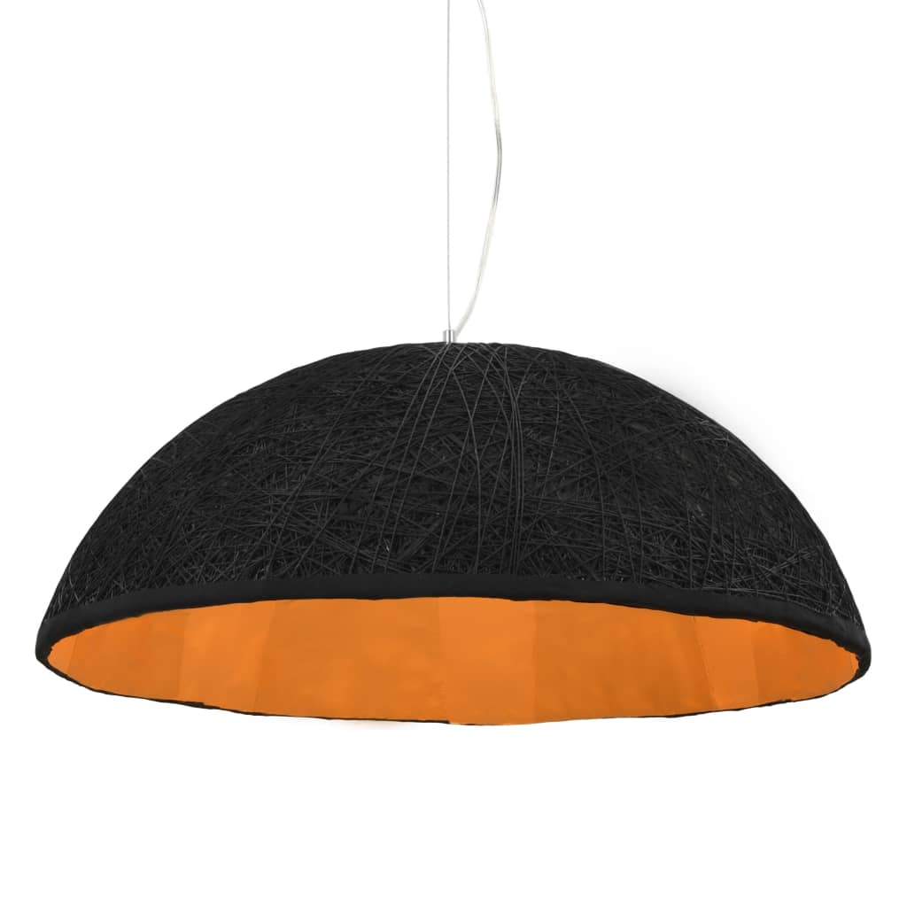 Hanglamp E27 Ø70 Cm Zwart En Goud