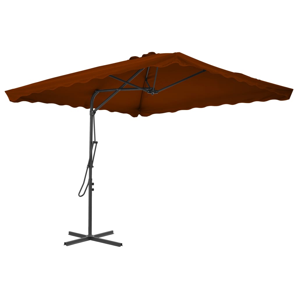 Parasol Met Stalen Paal 250X250X230 Cm Kleurig