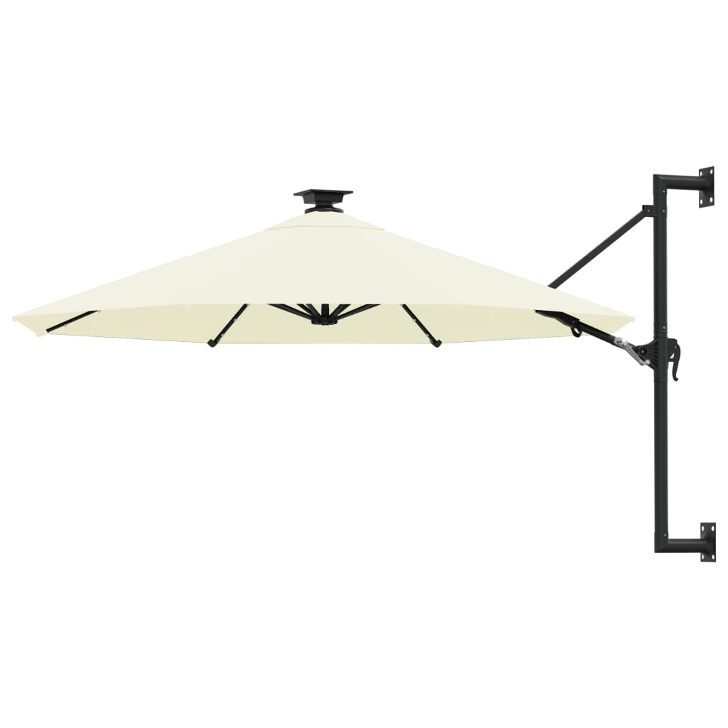 Wandparasol Met Led's 300 Cm Kleurig